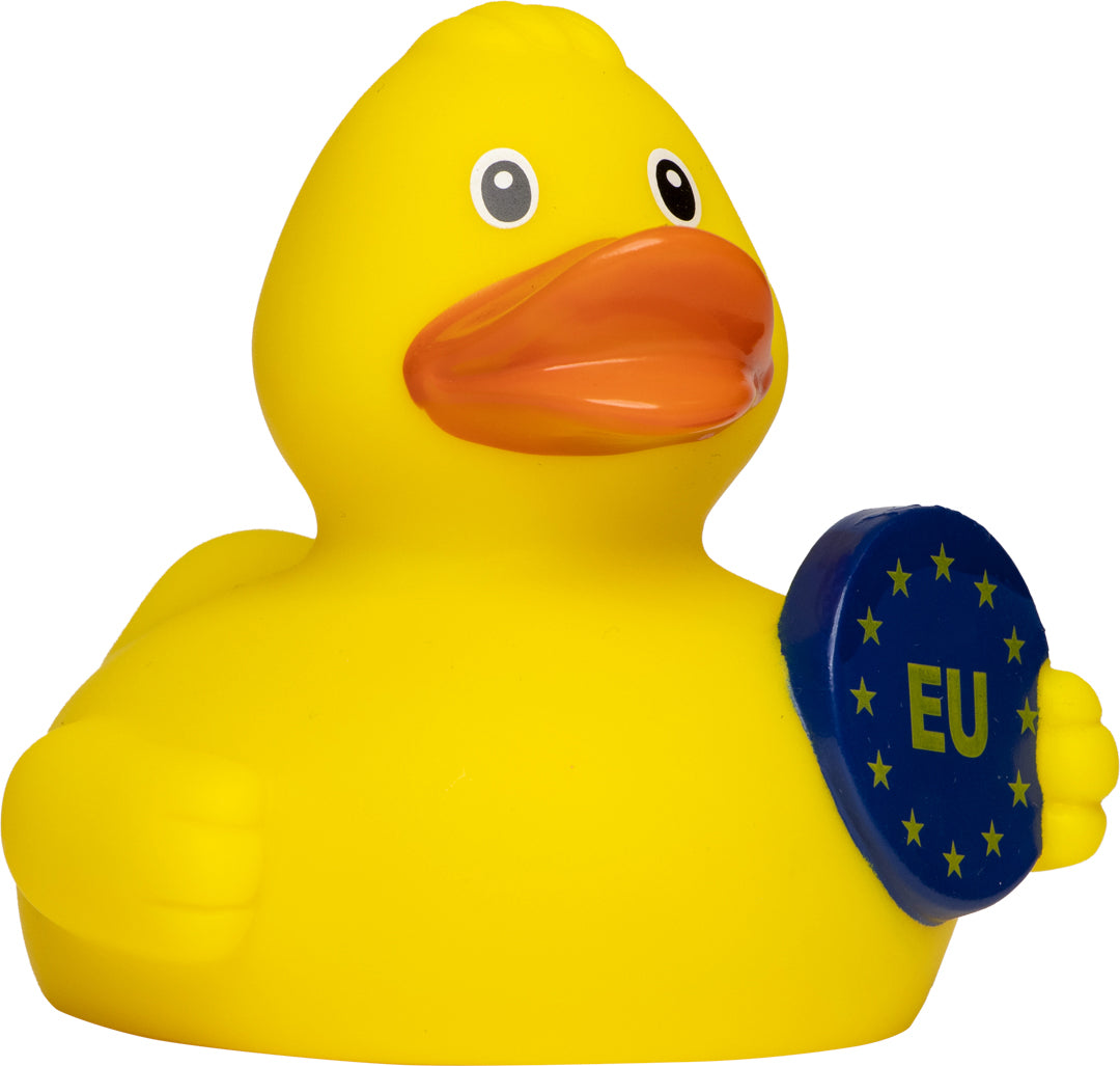 Quietsche-Ente Euro – Mehrfarbig