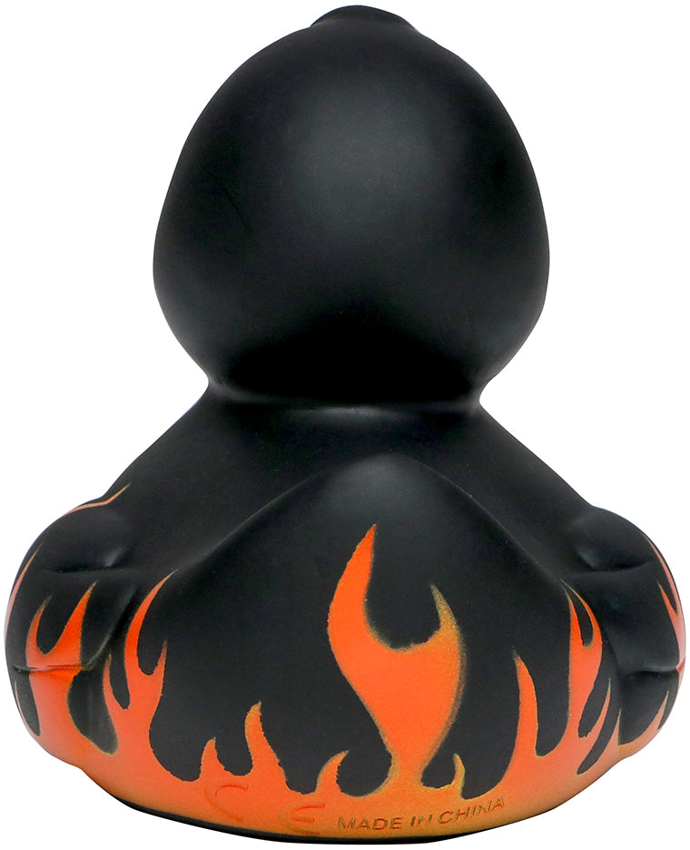 Quietsche-Ente Flammen mit Slogan BBQ-Queen – Detailansicht 4