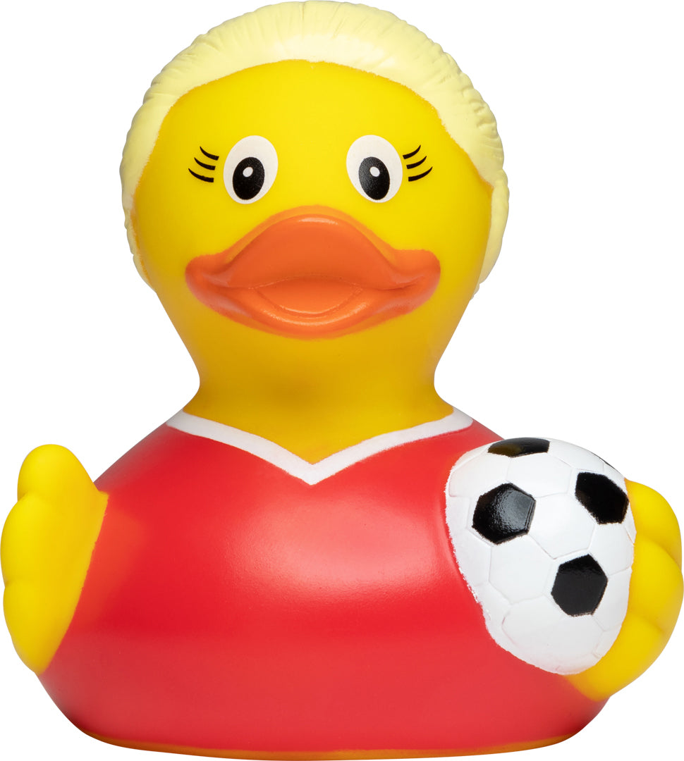 Quietsche-Ente Fußballerin – Detailansicht 2
