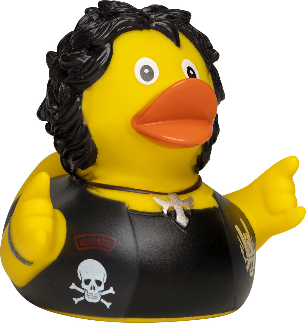 Quietsche-Ente Heavy Metal – Mehrfarbig