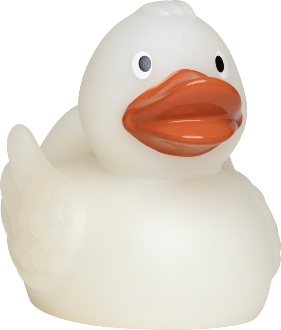 Quietsche-Ente Magic Duck mit Farbwechsel – Milchig weiß – 7,5 cm