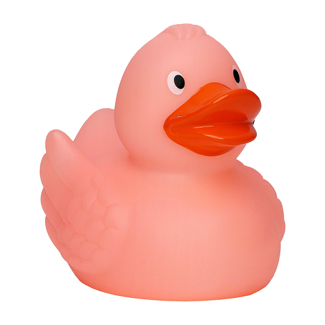 Quietsche-Ente nachleuchtend – Rosa – 7,5 cm