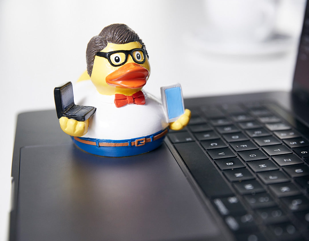 Quietsche-Ente Nerd – Detailansicht 2