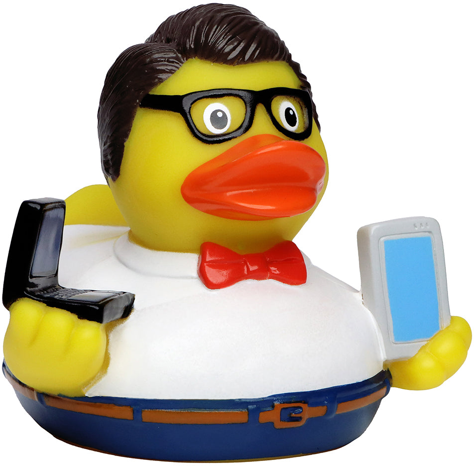 Quietsche-Ente Nerd – Mehrfarbig