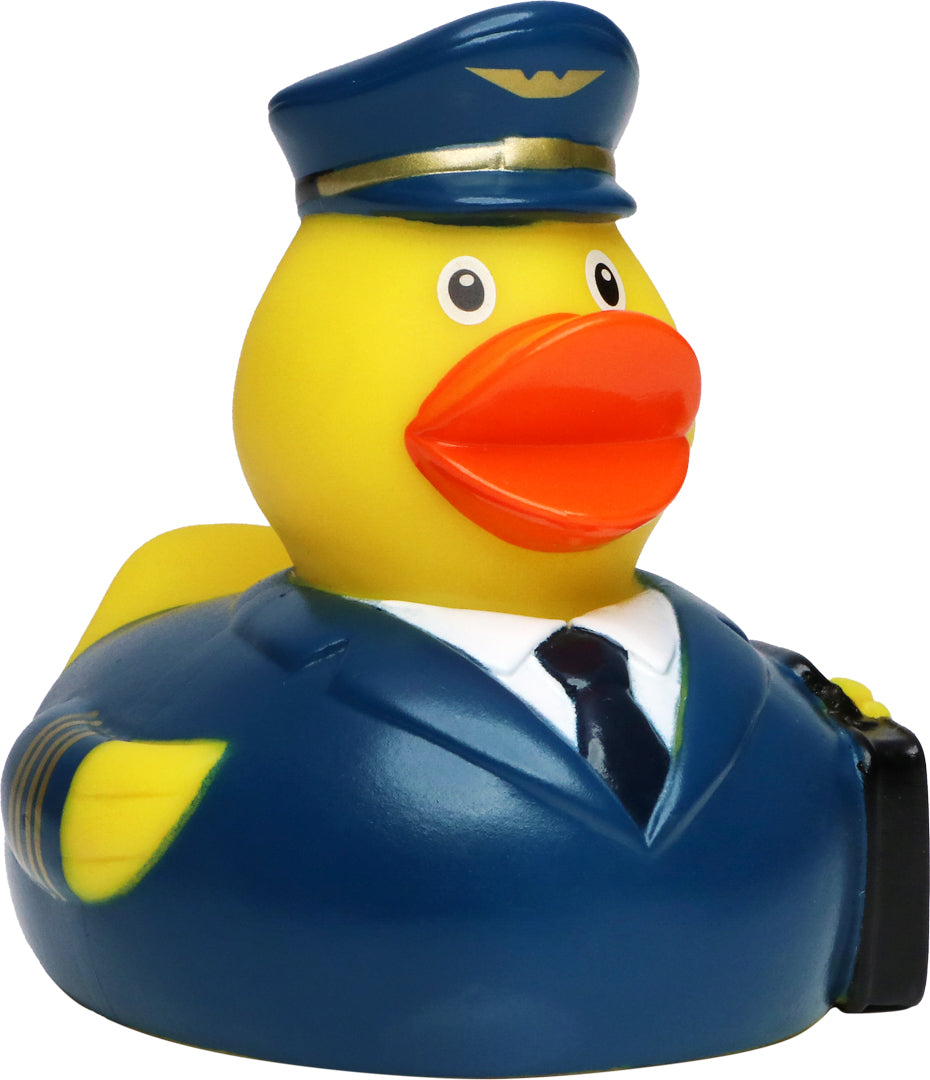 Quietsche-Ente Pilot – Mehrfarbig
