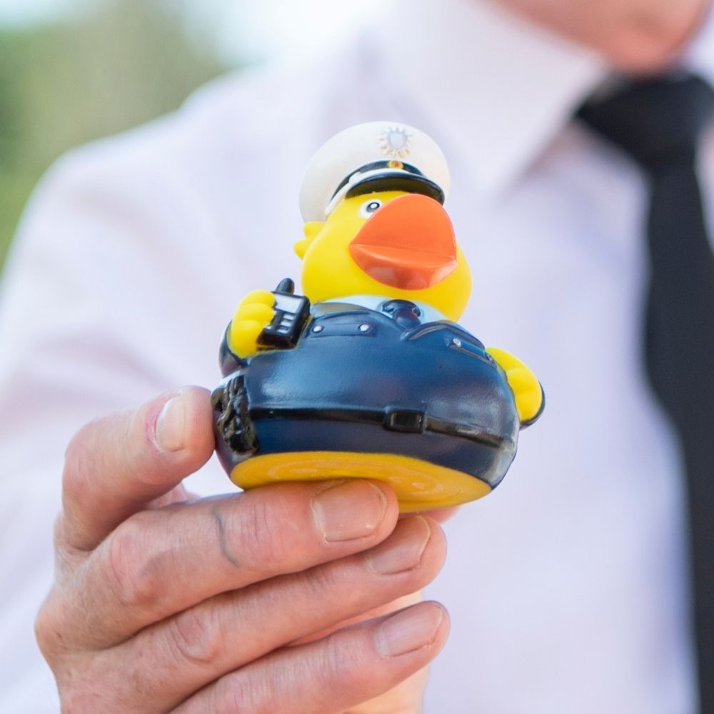 Quietsche-Ente Polizist – Detailansicht 3