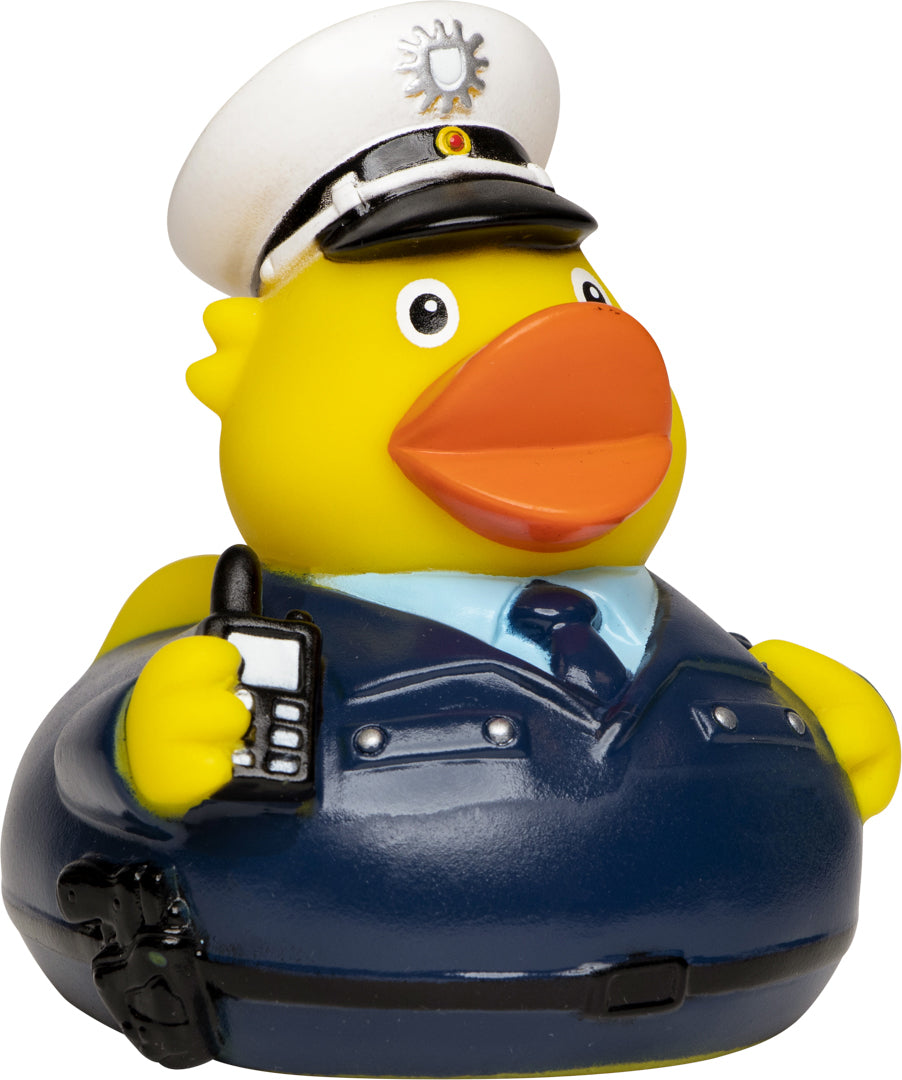 Quietsche-Ente Polizist – Mehrfarbig