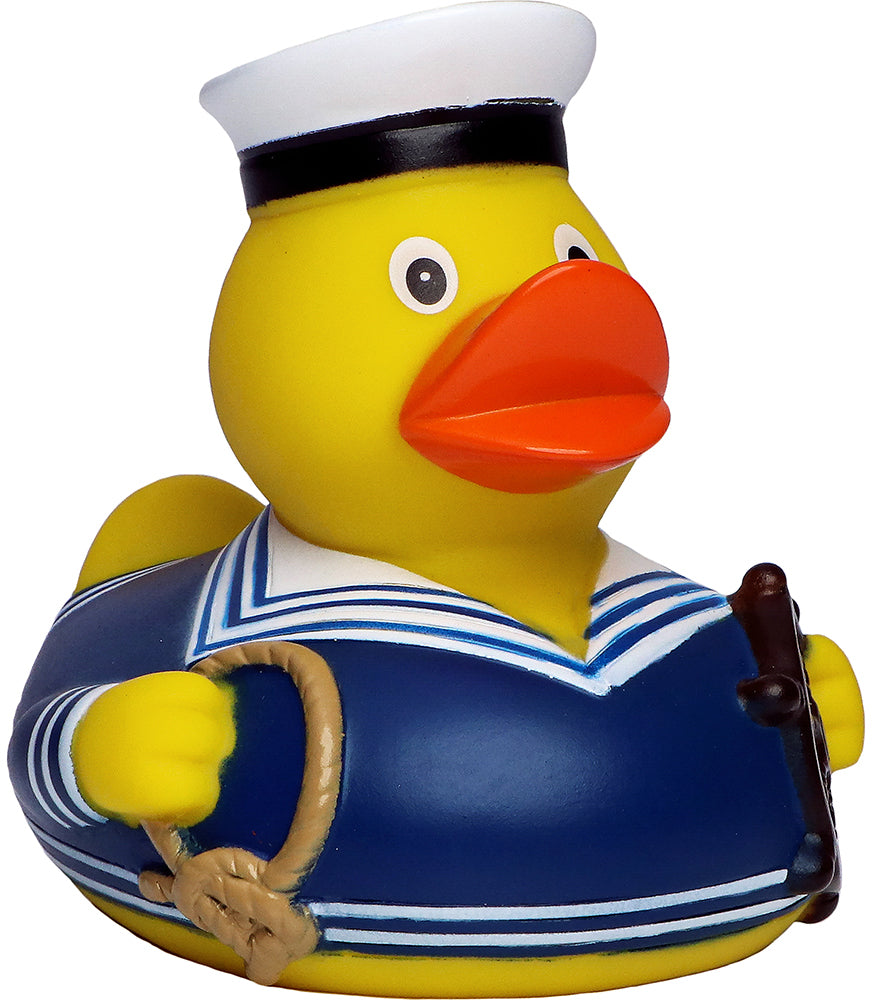 Quietsche-Ente Seemann – Blau