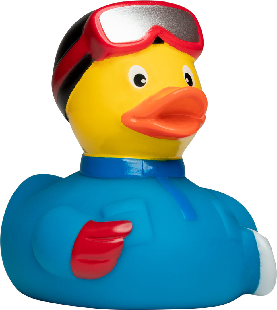 Quietsche-Ente Snowboarder – Mehrfarbig