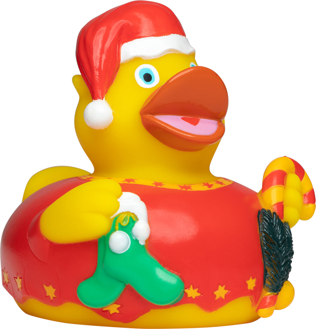 Quietsche-Ente Weihnachten – Mehrfarbig