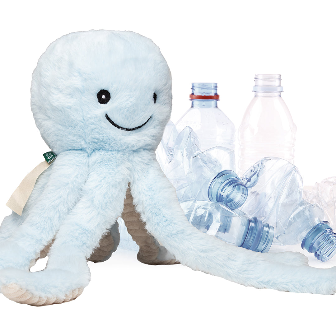 Plüschtier RecycelOktopus – Pastellblau