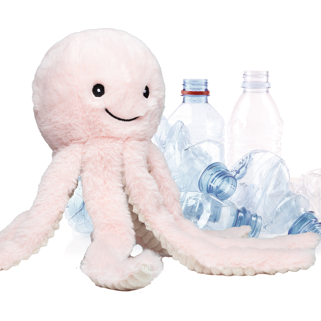 Plüschtier RecycelOktopus – Pastellrosa