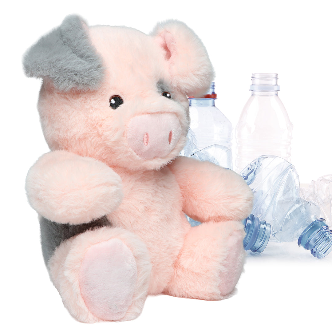 Plüschtier RecycelSchwein – Rosa – M