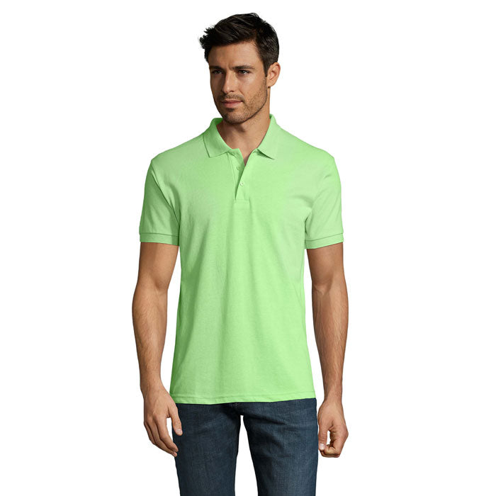 PRIME MEN PRIME HERREN POLO 200g – Apple Green – Größe 4XL