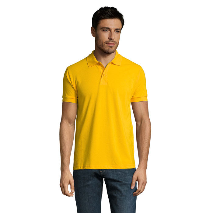 PRIME MEN PRIME HERREN POLO 200g – Gold – Größe 3XL