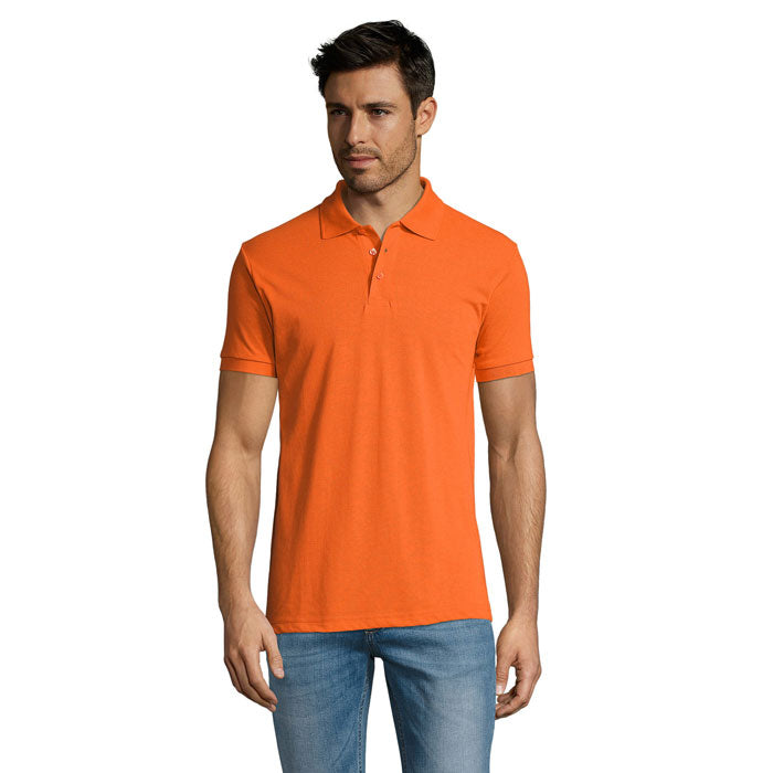 PRIME MEN PRIME HERREN POLO 200g – Orange – Größe 3XL