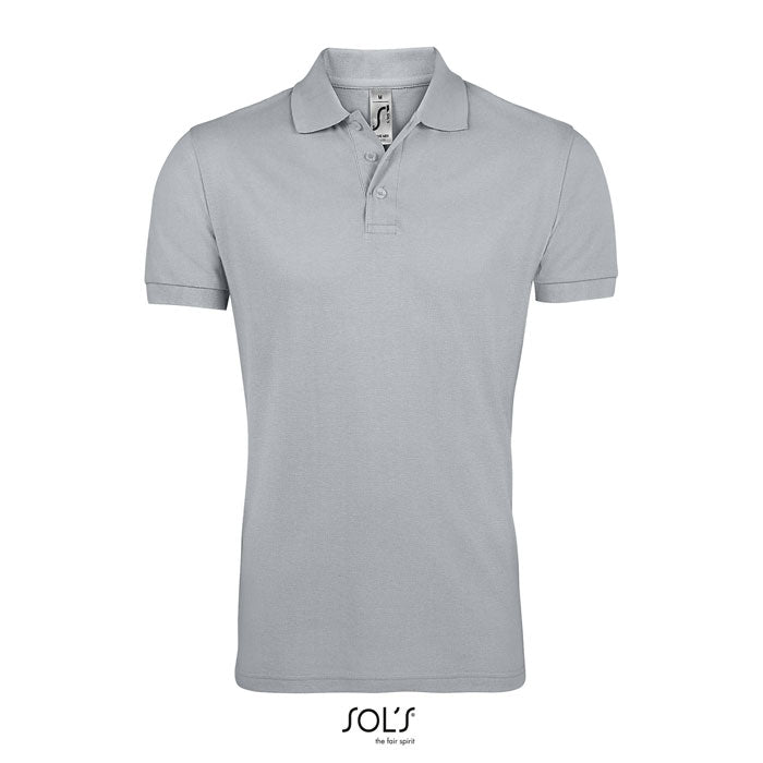 PRIME MEN PRIME HERREN POLO 200g – Pure Grey – Größe 3XL