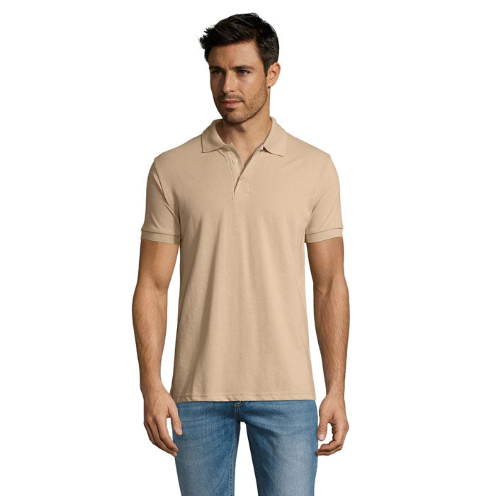 PRIME MEN PRIME HERREN POLO 200g – Sand – Größe 3XL