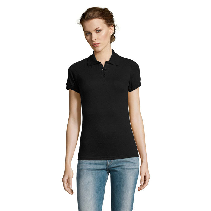 PRIME WOMEN PRIME DAMEN POLO 200g – Schwarz – Größe 3XL