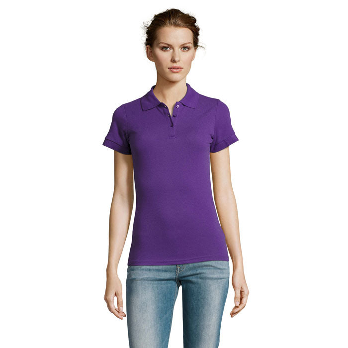 PRIME WOMEN PRIME DAMEN POLO 200g – Dark Purple – Größe 3XL