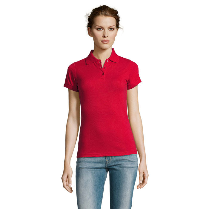 PRIME WOMEN PRIME DAMEN POLO 200g – Red – Größe 3XL
