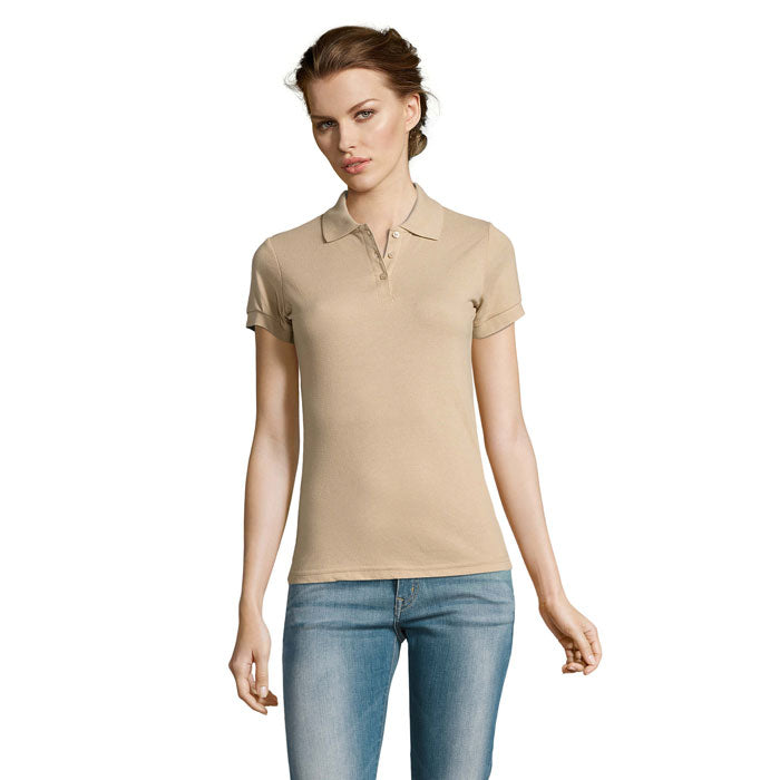 PRIME WOMEN PRIME DAMEN POLO 200g – Sand – Größe 3XL
