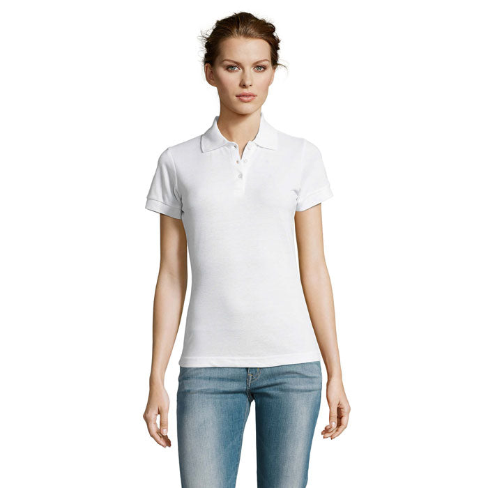PRIME WOMEN PRIME DAMEN POLO 200g – White – Größe 3XL