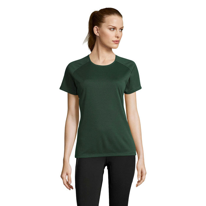 SPORTY WOMEN SPORTY DAMENT-SHIRT 140g – Forest Green – Größe L
