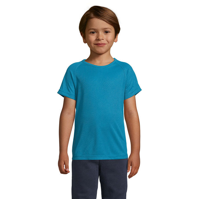 SPORTY KIDS SPORTY KINDERT-SHIRT 140g – Aqua – Größe 3XL