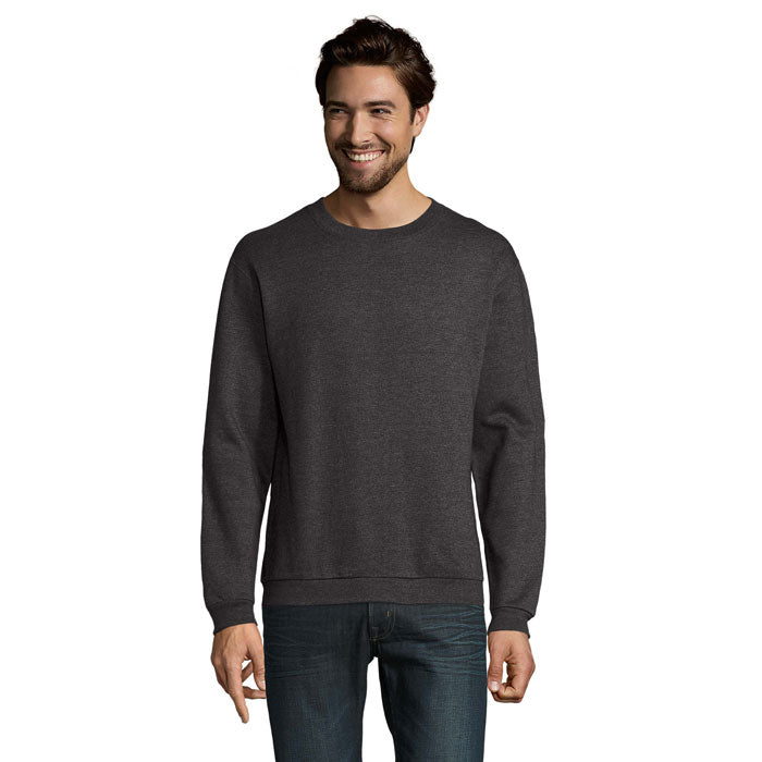 SPIDER HERREN SWEATER 260g – Charcoal Melange – Größe 3XL