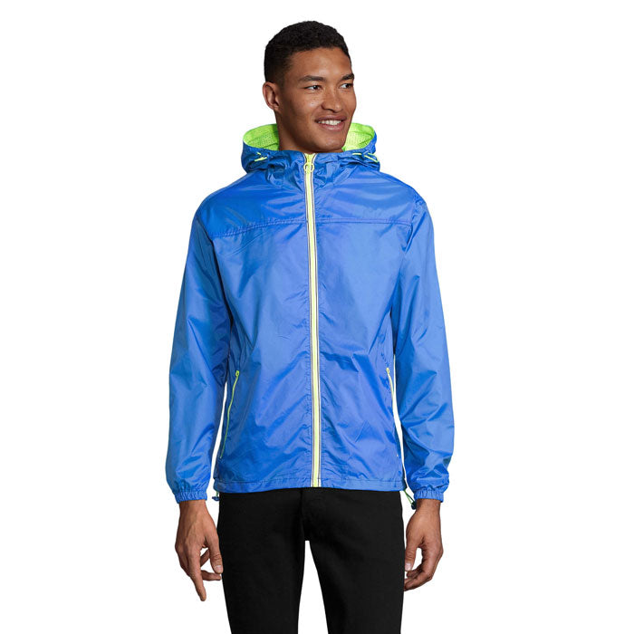 SKATE LINED WINDBREAKER – Royal/Neon Yellow – Größe 3XL