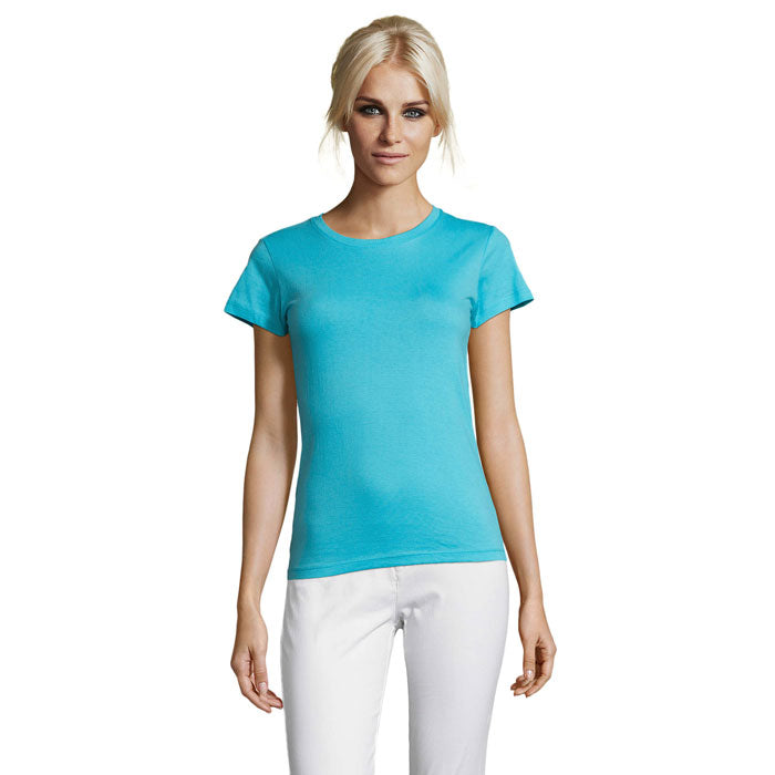 REGENT WOMEN REGENT DAMENT-SHIRT 150g – Atoll-Blau – Größe L