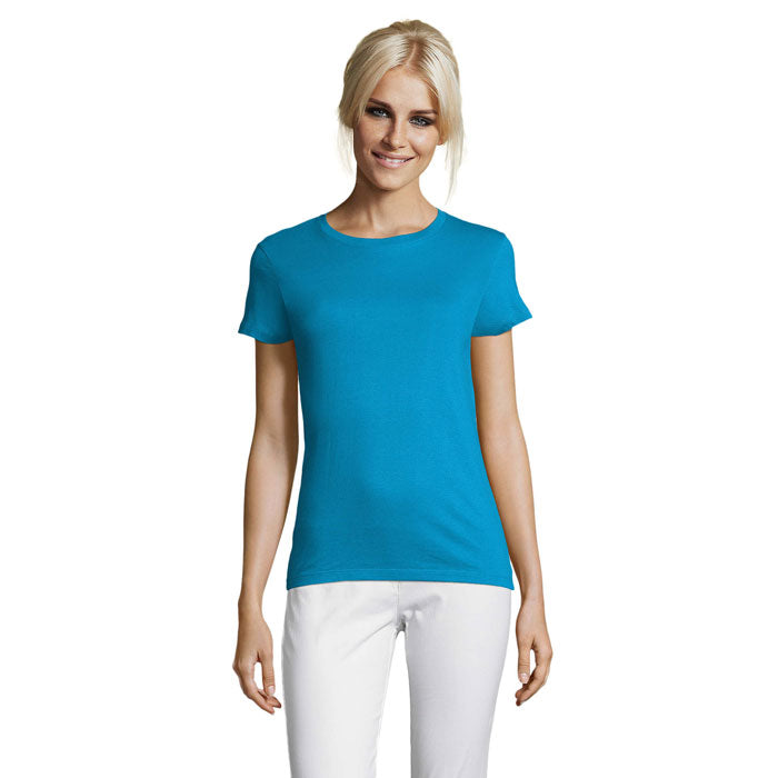 REGENT WOMEN REGENT DAMENT-SHIRT 150g – Aqua – Größe L