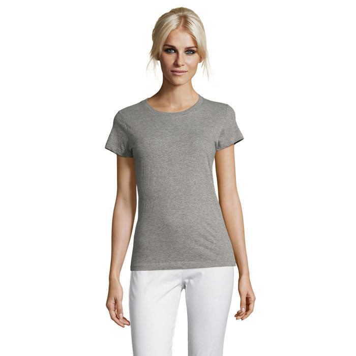 REGENT WOMEN REGENT DAMENT-SHIRT 150g – Graue Melange – Größe 3XL