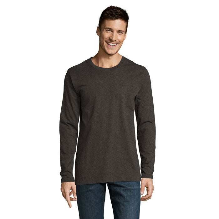 IMPERIAL LSL MEN T-Shirt190 – Charcoal Melange – Größe 3XL