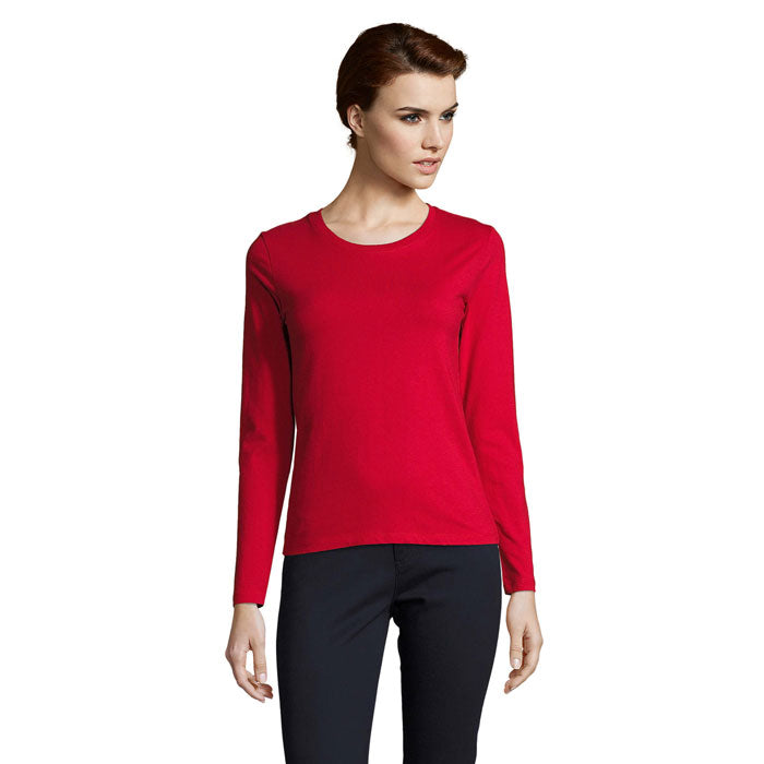 IMPERIAL LSL WOMEN IMPERIAL LSL DAMEN T-SHIRT – Red – Größe L