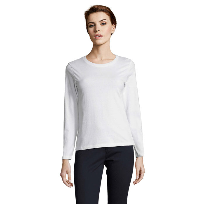 IMPERIAL LSL WOMEN IMPERIAL LSL DAMEN T-SHIRT – White – Größe L