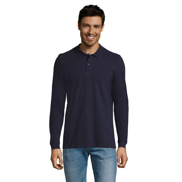 PERFECT LSL MEN POLO 180 – French Navy – Größe 3XL