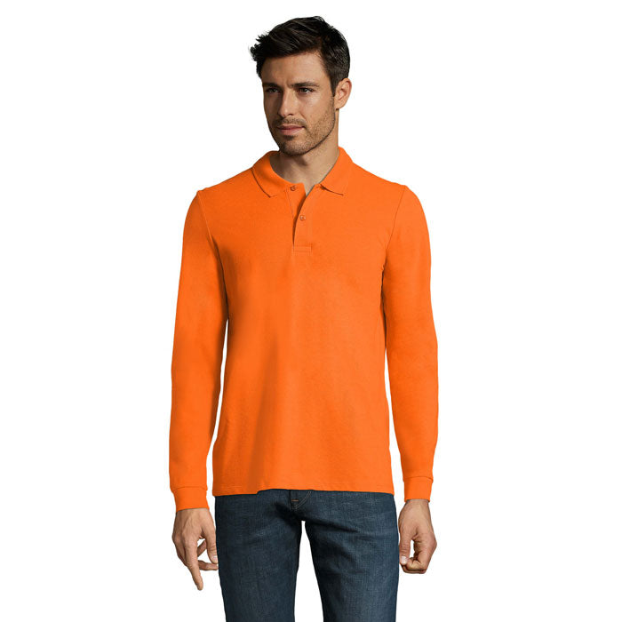 PERFECT LSL MEN POLO 180 – Orange – Größe 3XL
