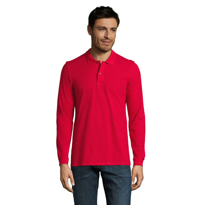 PERFECT LSL MEN POLO 180 – Red – Größe 3XL