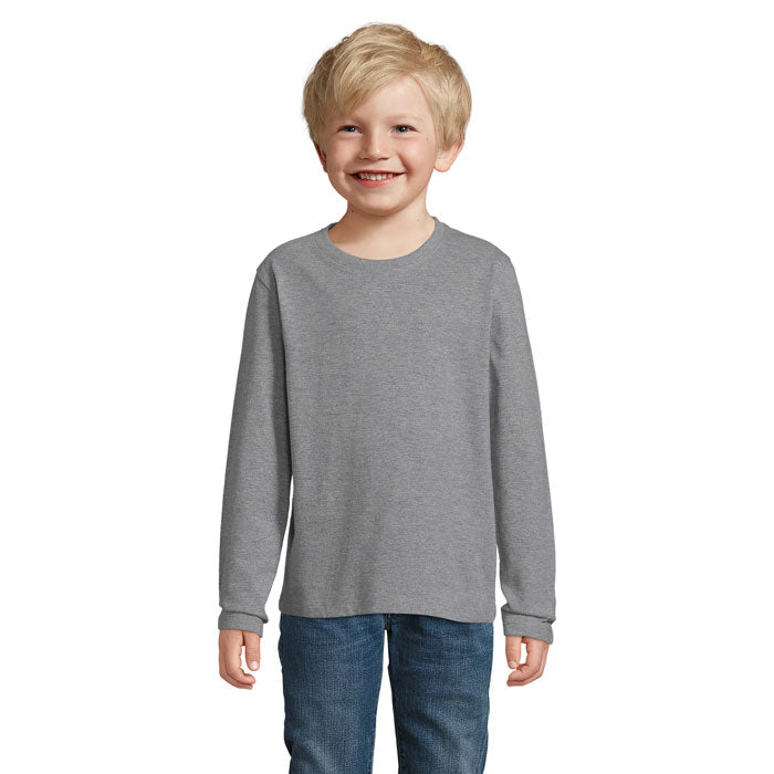 IMPERIAL LSL KIDS IMPERIAL LSL KINDER T-SHIRT – Graue Melange – Größe L