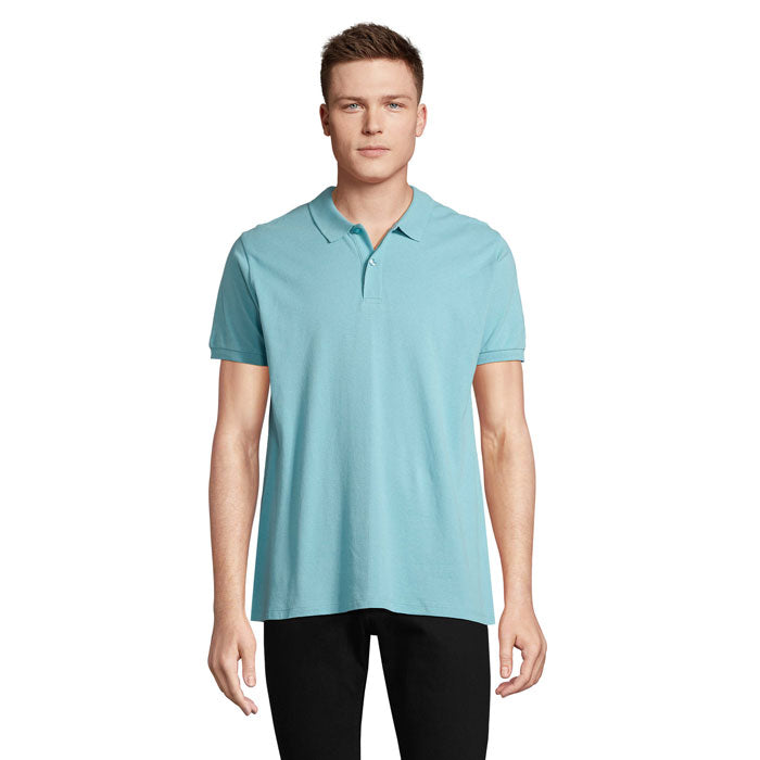 PLANET MEN Polo 170g – Pool Blue – Größe 3XL