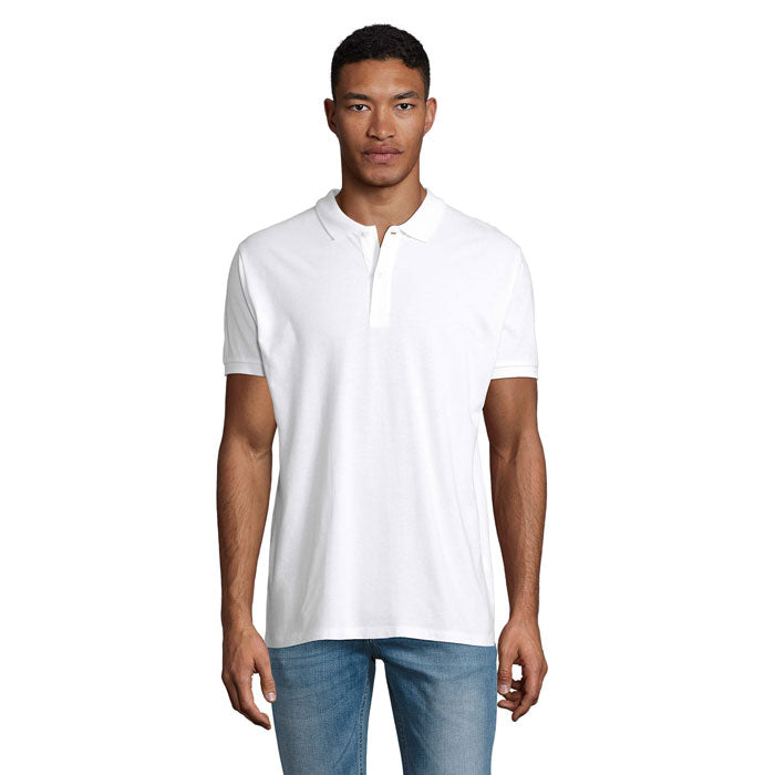 PLANET MEN Polo 170g – White – Größe 3XL
