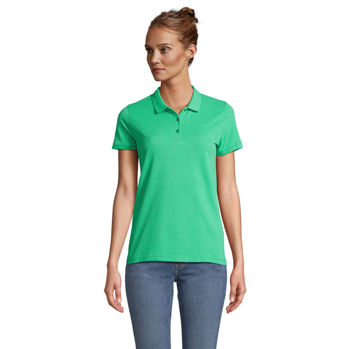 PLANET WOMEN Polo 170g – Frühlingsgrün – Größe L