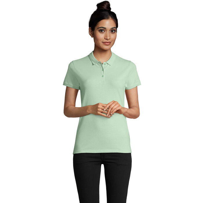 PLANET WOMEN Polo 170g – Frozen Green – Größe L