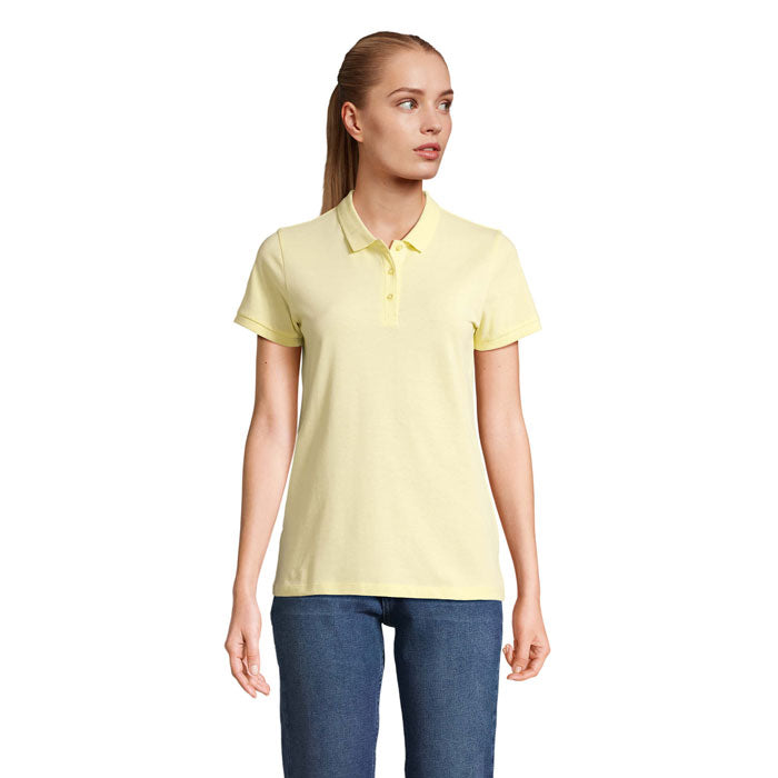 PLANET WOMEN Polo 170g – Hellgelb – Größe L