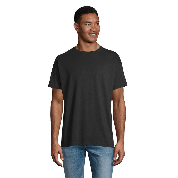 BOXY MEN T-SHIRT OVERSIZE – Deep Black – Größe L