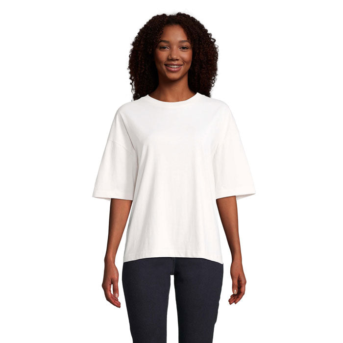 BOXY WOMEN T-SHIRT OVERSIZE – Off-White – Größe L