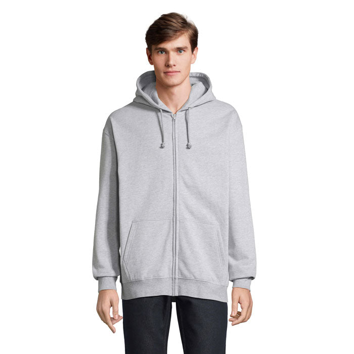CARTER Full Zip Hoodie – Grau-Melange 2 – Größe 3XL