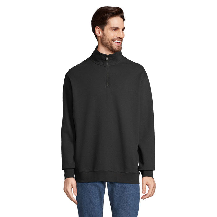 CONRAD Sweater Zip Kragen – Schwarz – Größe 3XL